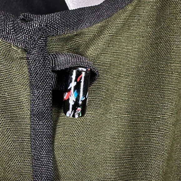 Allure Boutique Floral Embroidered Button Down‎ Blazer, Size M, Olive - Picture 9 of 9